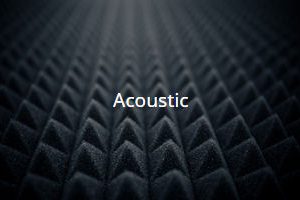 Dark grey sound absorbing foam