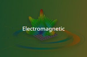 Electromagnetic waves radiating on a green background