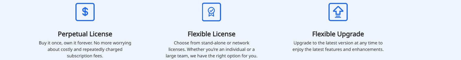 Perpetual Licensing and Flexible Upgrades